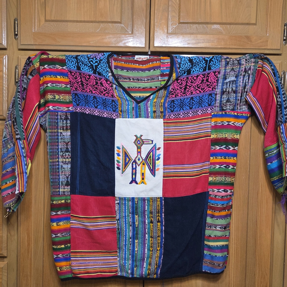 Colorful Patchwork Long Sleeve Top